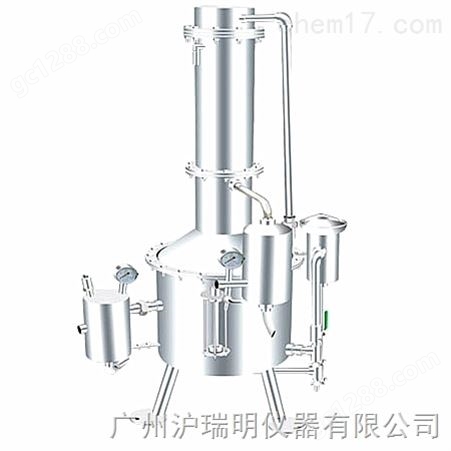 【上海三申】不锈钢塔式蒸汽重蒸馏水器技术,美观,性能稳定
