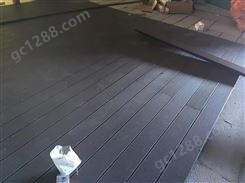 户外铺装塑木地板 方孔 圆孔 压花材料 景区栈道铺板施工