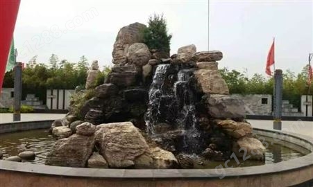 太湖石假山 庭院别墅假山石制作 鱼池流水造景设计 来图定做施工