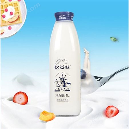 原味酸奶饮品发酵型酸奶饮品1L*6大瓶商超渠道