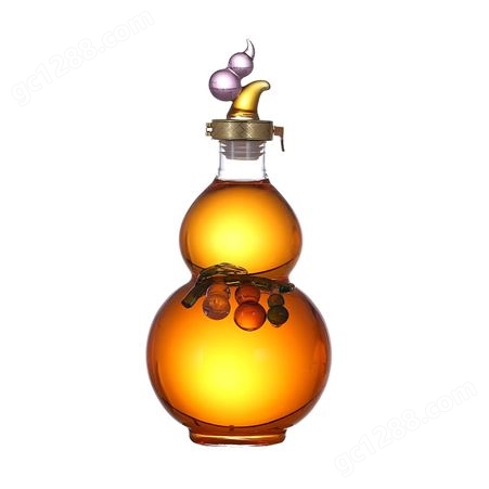 葫芦泡酒瓶 高硼硅玻璃创意葫芦酒瓶 2斤红酒瓶白酒瓶家用工艺品