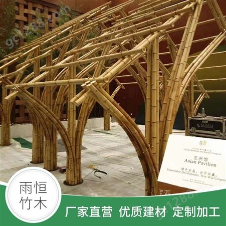 定制竹木结构建筑 竹木造景 专注各类住竹屋搭建