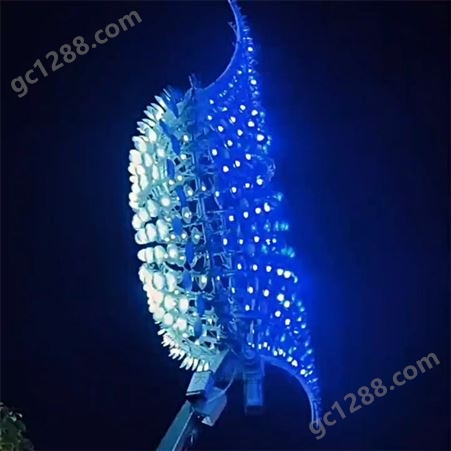 风车雕塑 天贝龙定制 景观亮化风动水母灯 不锈钢工艺品