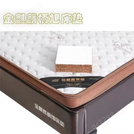 天然乳胶 高密高弹海绵 环保3D椰梦维棕 独立弹簧床垫