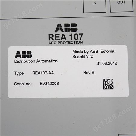 REA107-AA瑞士ABB继电保护装置进口配件耗材资源