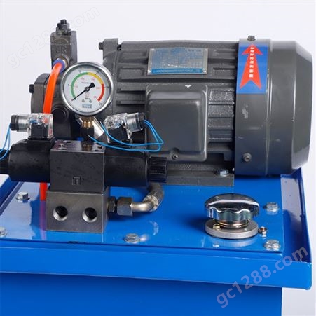 液压站液压系统微型电动动力单元电磁阀手动小型工作站 液压泵站