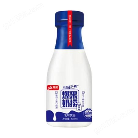 增健黄桃味爆果奶捞乳味饮料奶昔乳饮料410ml