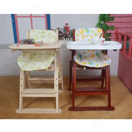 波比 实木婴儿餐椅 可升降多功能写字椅 规格齐全 支持定制