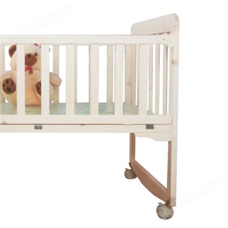 波比 定制实木儿童床 带护栏男孩女孩床 可移动拼接大床