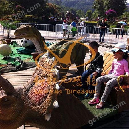 公园恐龙小火车儿童游乐设施主题公园游乐设施设备定制