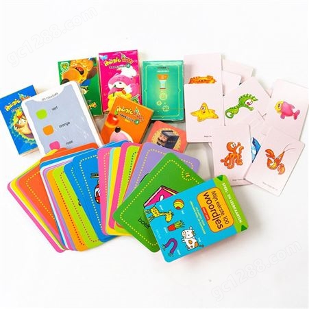 厂家儿童拼读启蒙卡片定制 儿童学习游戏卡牌定做 小朋友游戏卡牌
