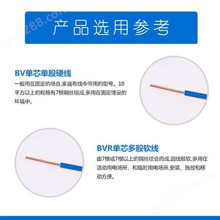 BV电缆 铜芯聚氯乙烯绝缘布电线 抗酸碱耐油性防潮 一般用途