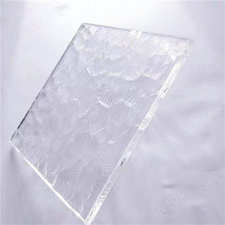 布纹玻璃 木纹水纹水晶纹压花钢化玻璃 厚度花纹可定制