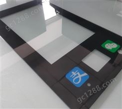 加工丝印钢化面板刷卡机钢化玻璃4mm透明平板玻璃来图定制