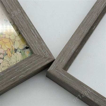 定制贴皮银梨色双面实木相框 创意立体挂坠浪漫情侣装饰框