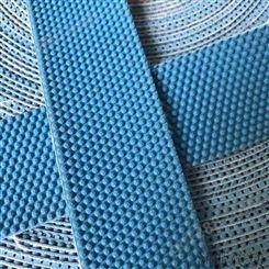 纺织机用蓝色粒面橡胶 颗粒包辊皮 防滑带