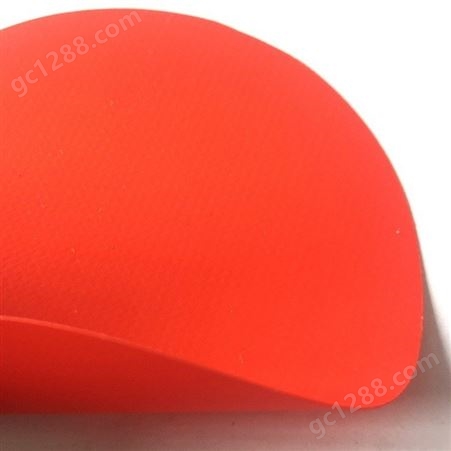 专用双面复合PVC夹网布 红色0.48mm 一级防化服面料