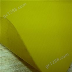 PVC夹网布 黄色防水布 0.60mm雨衣面料 罩衣材料