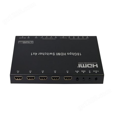 捷视通SW410 HDMI切换器 切换高清音视频信号高达6.75 Gbps的带宽
