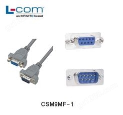 L-COM CSM9MF-1 经济型模制D-Sub 线缆 DB9 公头 / DB9 母头