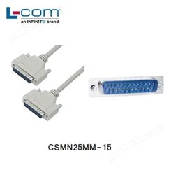 L-COM CSMN25MM-15 优良型模制D-Sub 线缆 DB25 公头