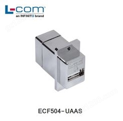 L-COM ECF504-UAAS 屏蔽型USB A 型母头 适配器