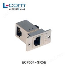 L-COM ECF504-SR5E 超5类屏蔽直角型RJ45转接头（8×8）