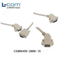 L-OCM CSMN459-2MM-15 优良型模制D-Sub线缆 DB9公头（4.6米）