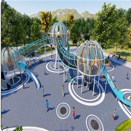 博康非标定制景区 公园不锈钢滑梯 大型户外儿童游乐场设备