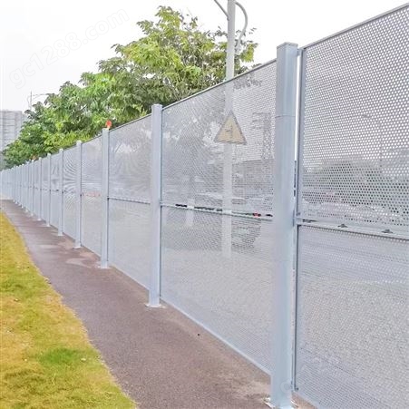 镀锌钢冲孔围挡 市政交通防护隔离围栏 施工防风板