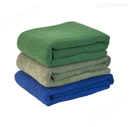 配发纯棉毛毯 夏季军绿色毛巾被 蓝色毛巾被 棉毛毯空调被 消防用毛巾被