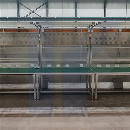 越海单边防静电工作台 车间工作桌 轻型铝型材 可定制