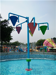 户外儿童戏水乐园 公园景区水上滑梯 海豚泳池